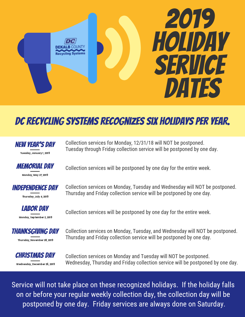 DC DeKalb County Recycling Systems