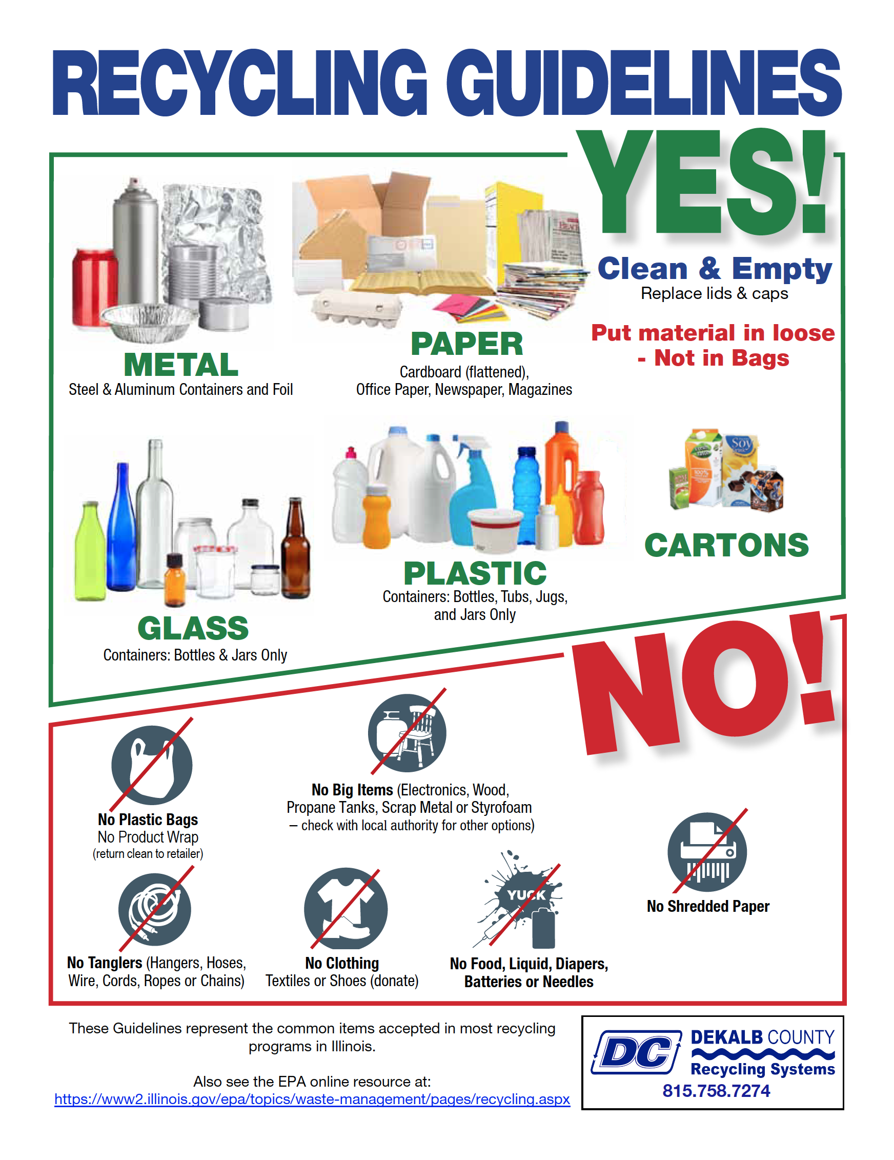 DC DeKalb County Recycling Systems